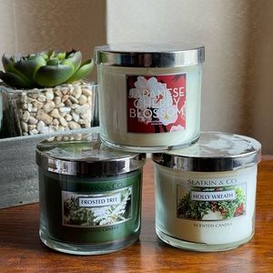Bath and Body Works set of 3 - 4 oz candles
